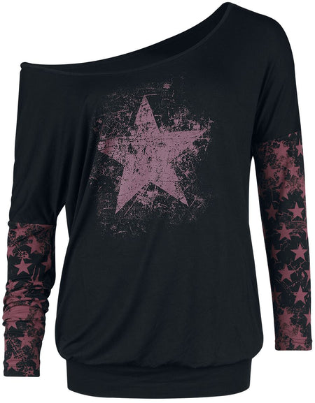 T-shirt manches longues  de RED by EMP - Fast And Loose - S à XXL - pour Femme - noir - RED by EMP