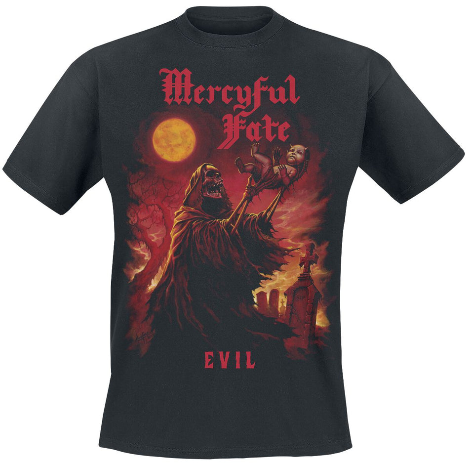 T-Shirt Manches courtes  de Mercyful Fate - Evil (40th Anniversary) - M à XXL - pour Homme - noir - Mercyful Fate
