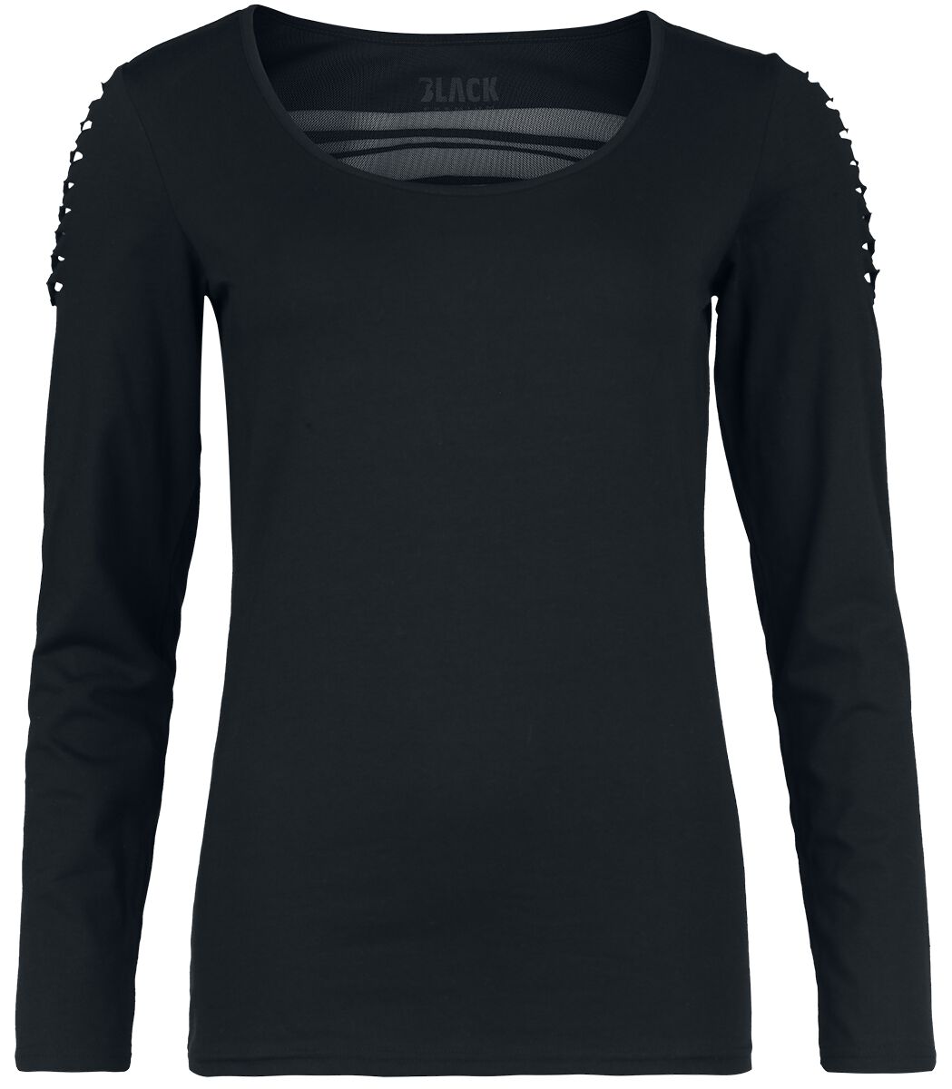 T-shirt manches longues  de Black Premium by EMP - Days Without - S à XL - pour Femme - noir - Black Premium by EMP