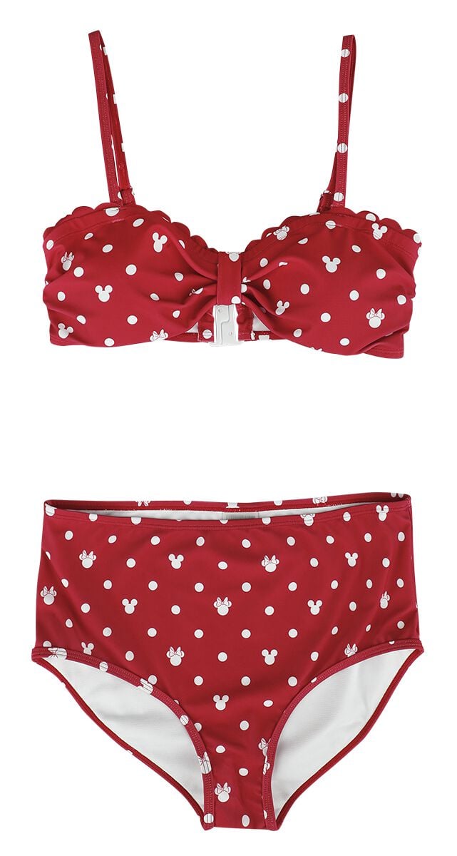 Bikini Disney de Mickey & Minnie Mouse - Pois - S à XXL - pour Femme - multicolore - Mickey & Minnie Mouse