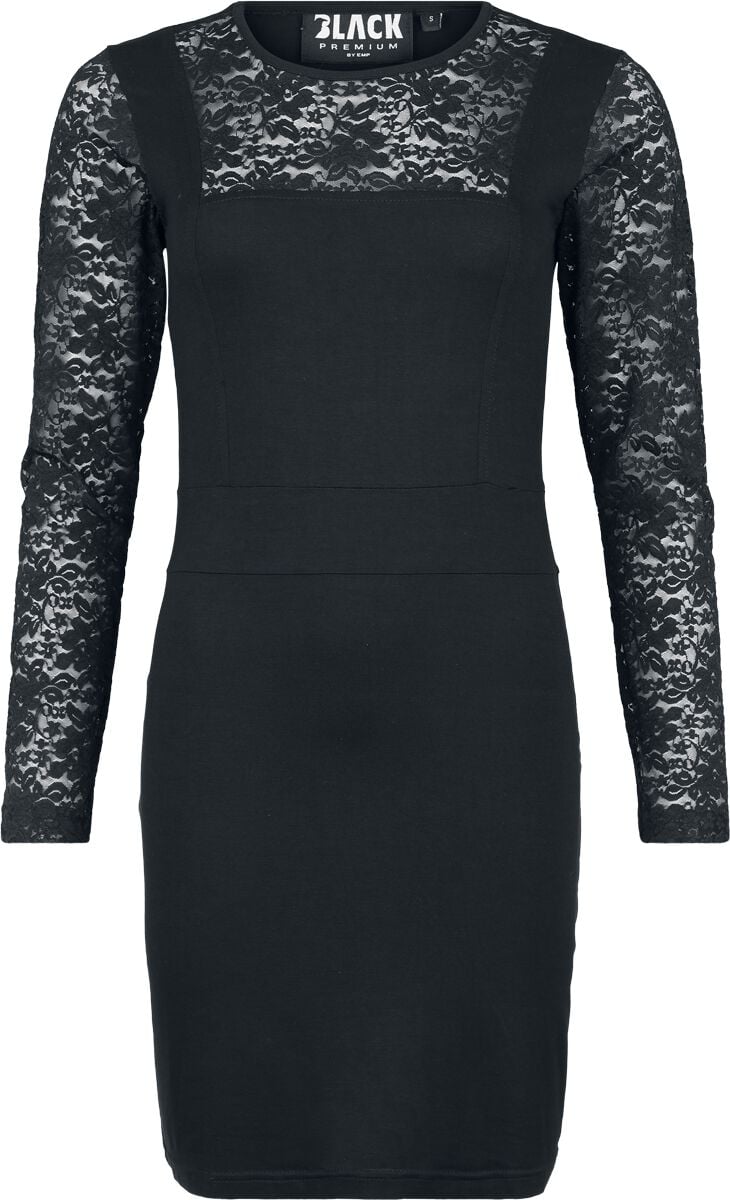 Robe courte Gothic de Black Premium by EMP - Lace Me Up - M - pour Femme - noir - Black Premium by EMP