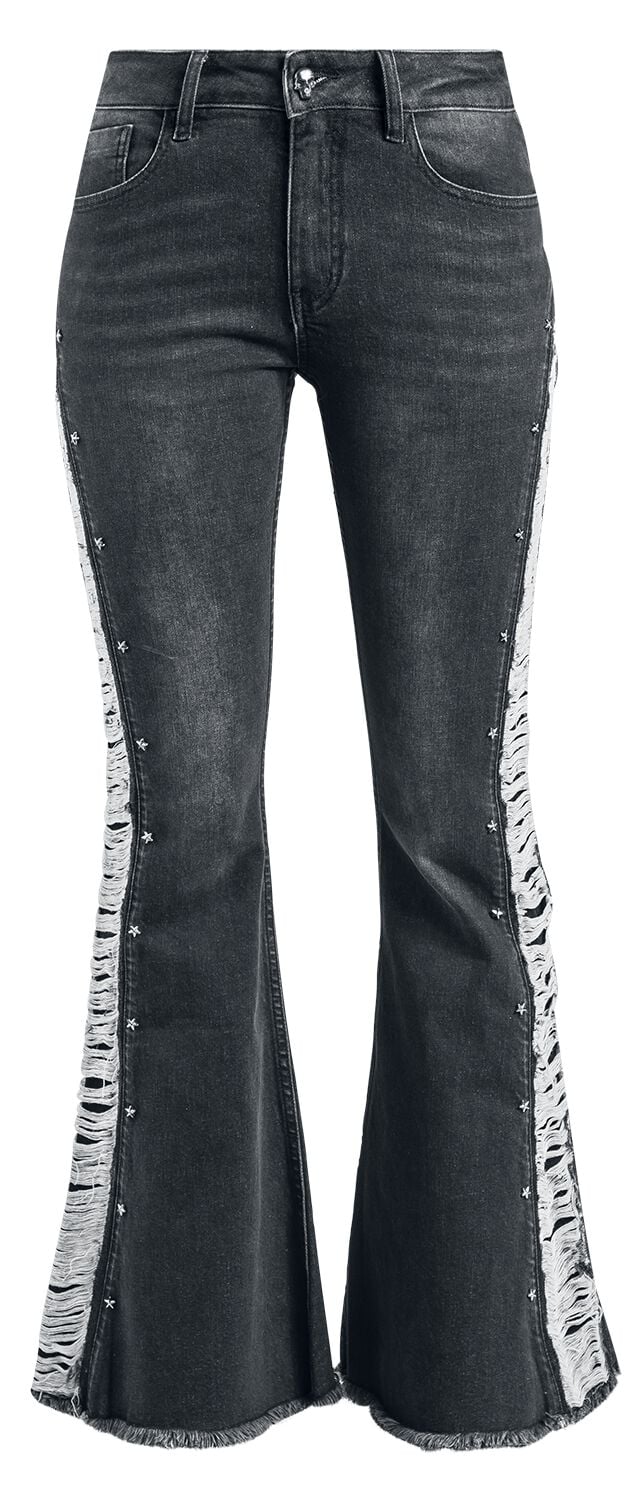 Jean  de Rock Rebel by EMP - Grace - W27L32 à W30L32 - pour Femme - noir - Rock Rebel by EMP