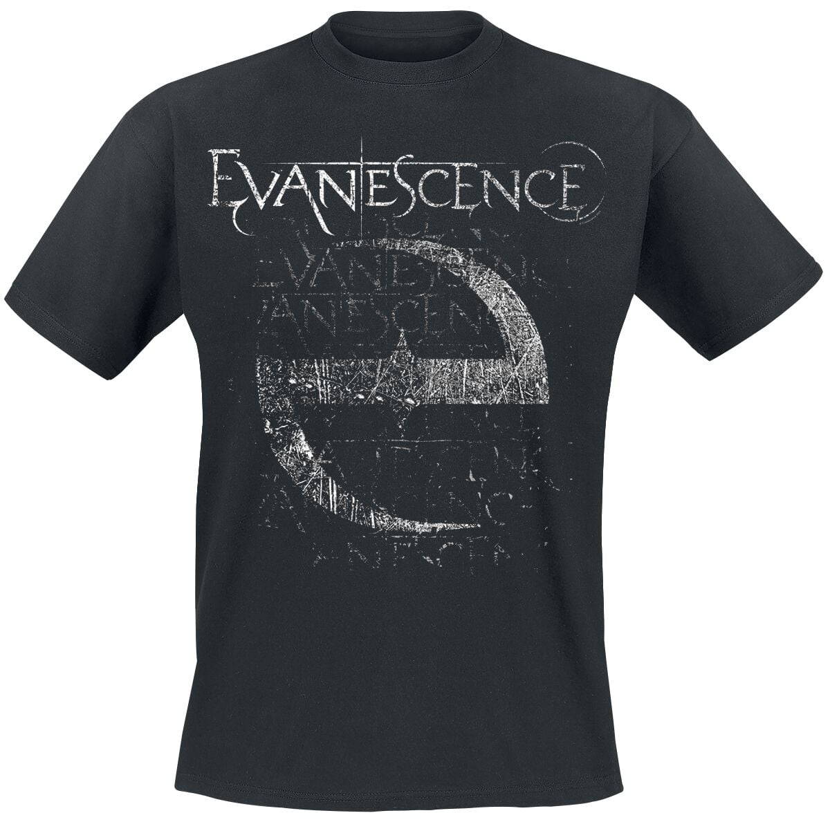 T-Shirt Manches courtes  de Evanescence - Distressed Stamped - S à 4XL - pour Homme - noir - Evanescence