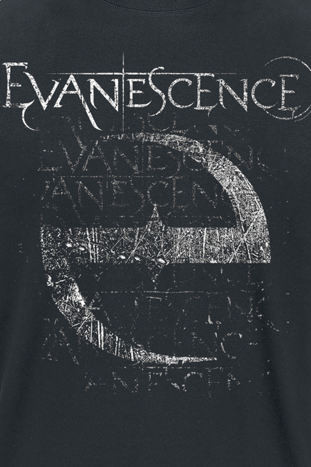 T-Shirt Manches courtes  de Evanescence - Distressed Stamped - S à 4XL - pour Homme - noir - Evanescence - View 2