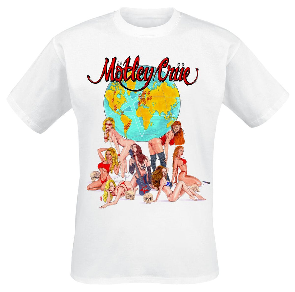 T-Shirt Manches courtes  de Mötley Crüe - Europe - S à 4XL - pour Homme - blanc - Mötley Crüe