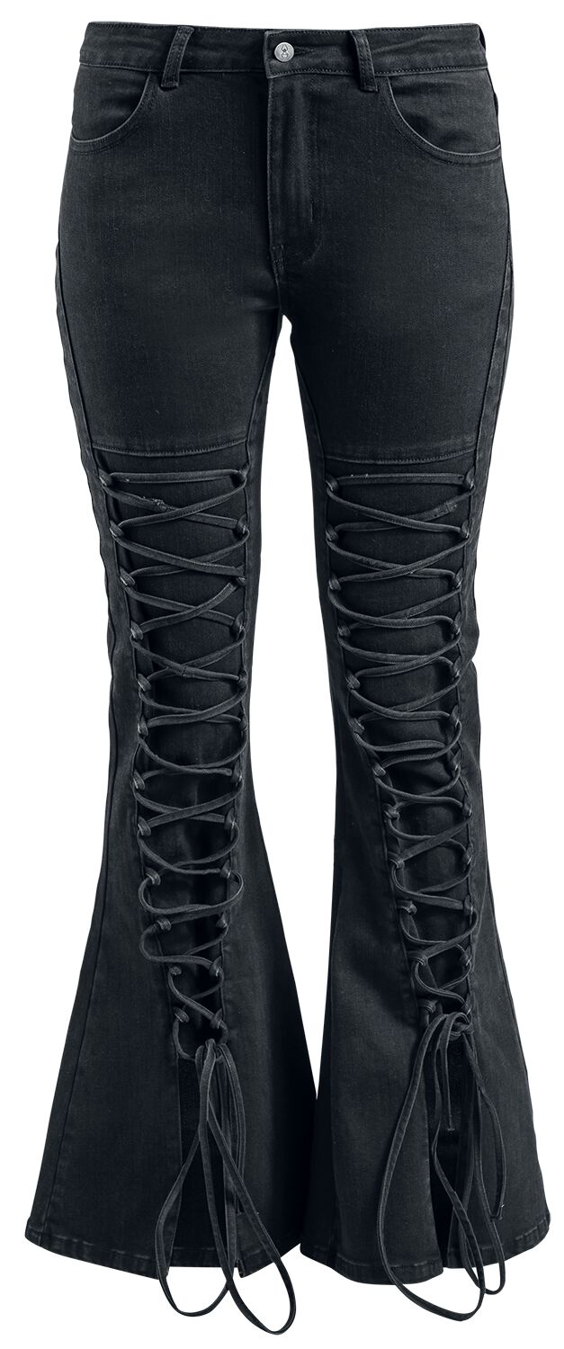 Jean Gothic de Gothicana by EMP - Nicki - W27L32 à W31L32 - pour Femme - noir - Gothicana by EMP