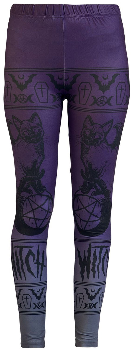 Legging Gothic de Gothicana by EMP - Color Gradient Leggings - S - pour Femme - violet - Gothicana by EMP