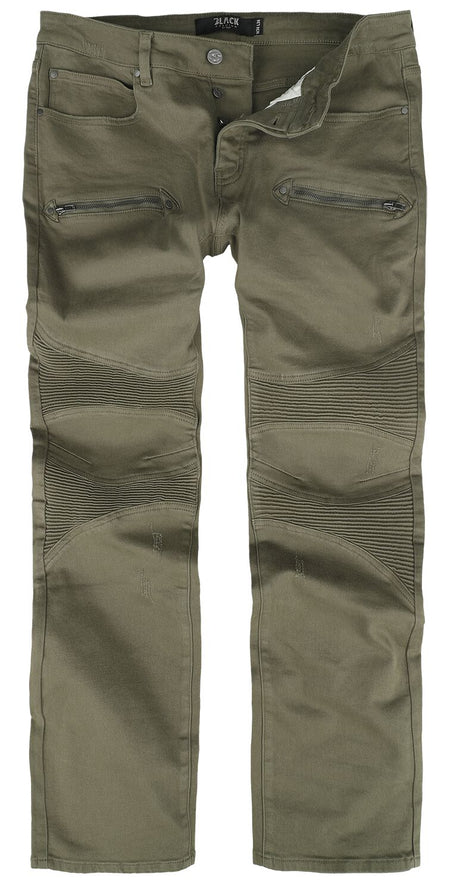Jean  de Black Premium by EMP - Johnny - W32L34 à W34L34 - pour Homme - olive - Black Premium by EMP
