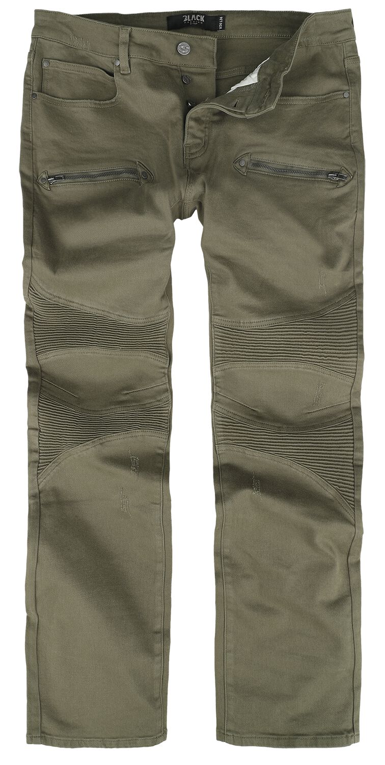 Jean  de Black Premium by EMP - Johnny - W32L34 à W34L34 - pour Homme - olive - Black Premium by EMP