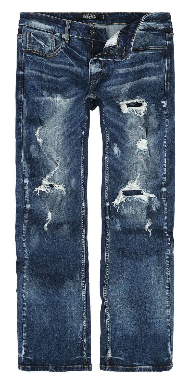 Jean  de Rock Rebel by EMP - Johnny - W30L32 à W34L34 - pour Homme - bleu - Rock Rebel by EMP