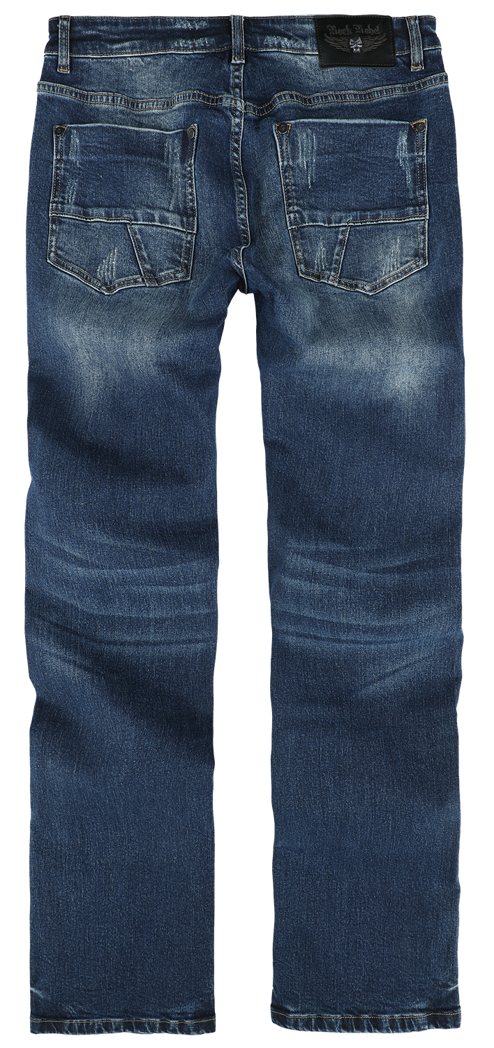 Jean  de Rock Rebel by EMP - Johnny - W30L32 à W34L34 - pour Homme - bleu - Rock Rebel by EMP - View 2