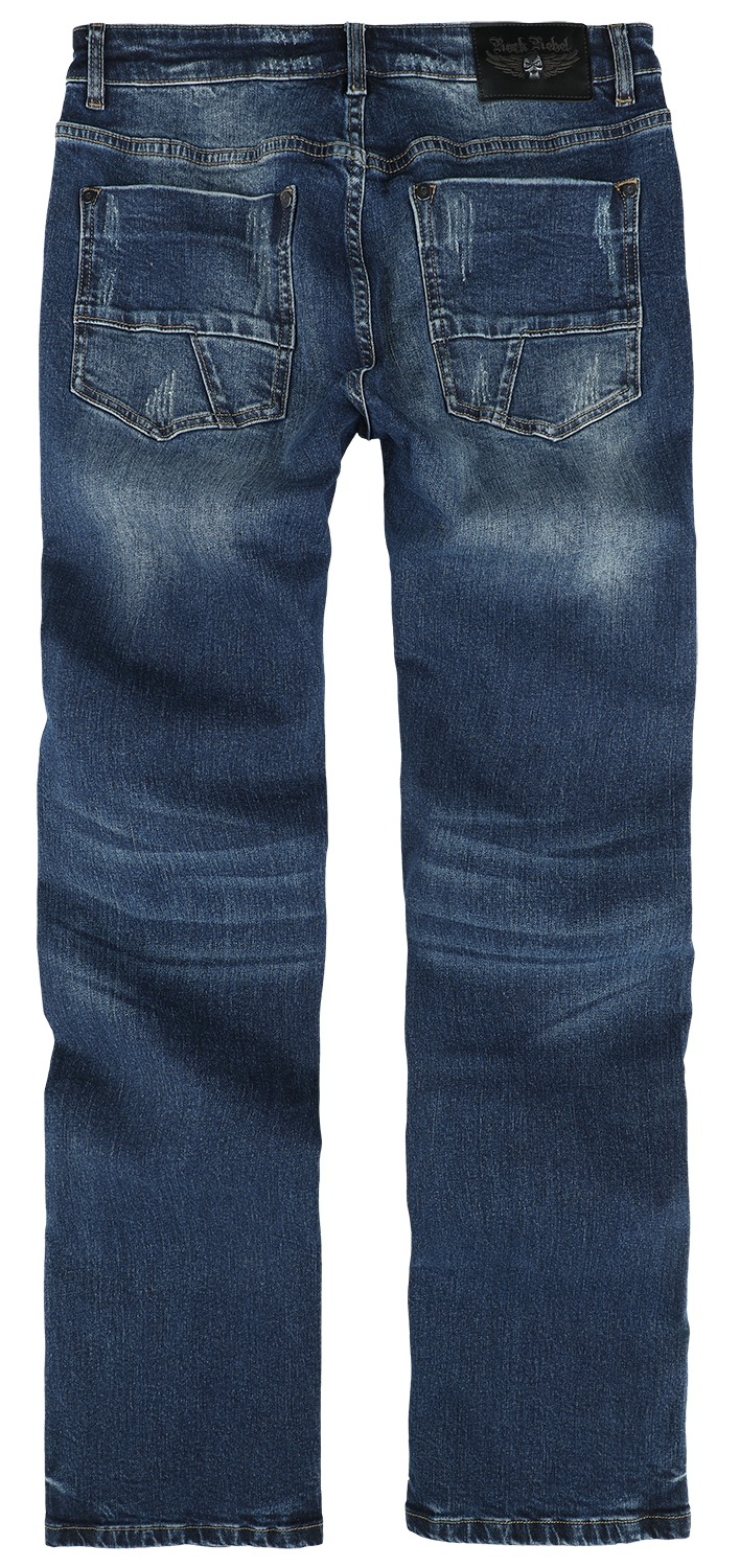 Jean  de Rock Rebel by EMP - Johnny - W30L32 à W34L34 - pour Homme - bleu - Rock Rebel by EMP - View 2