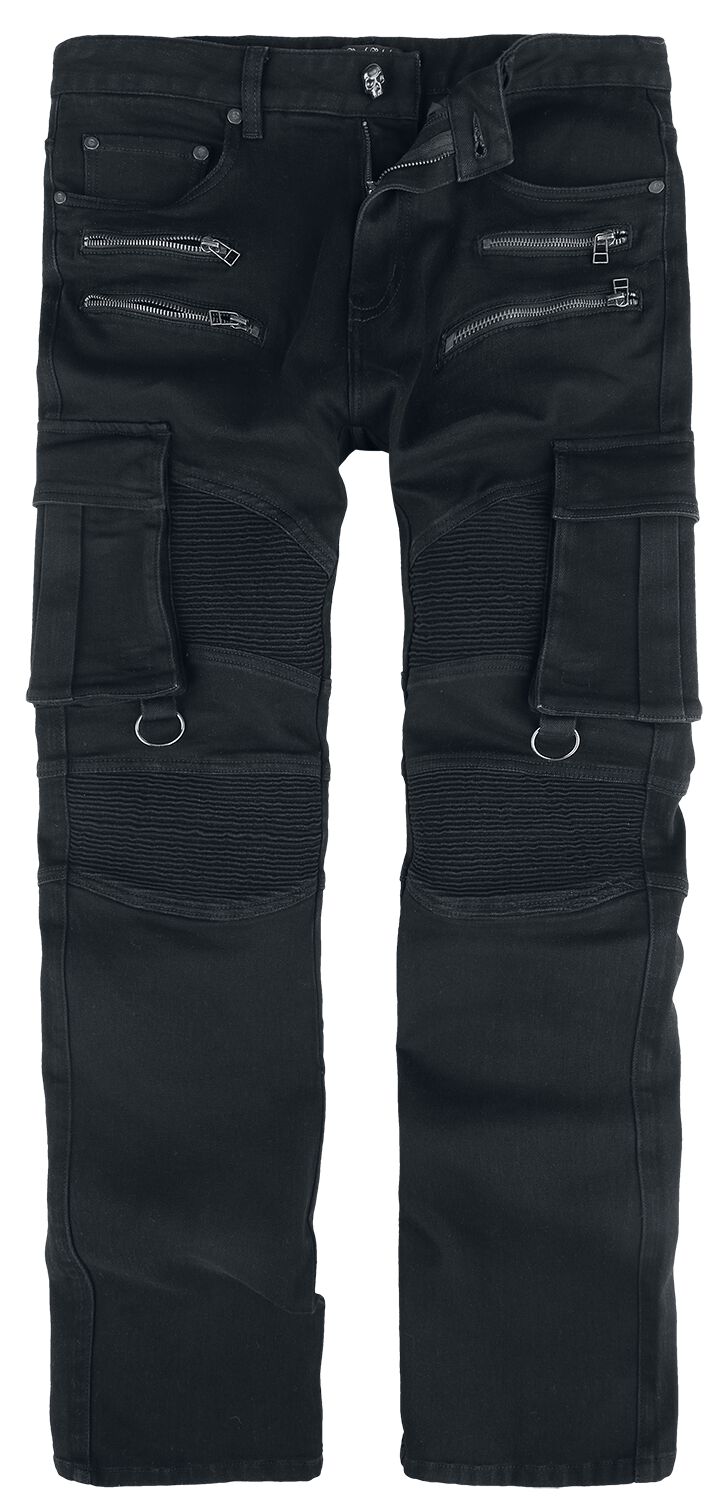 Jean  de Rock Rebel by EMP - Johnny - W30L32 à W34L34 - pour Homme - noir - Rock Rebel by EMP