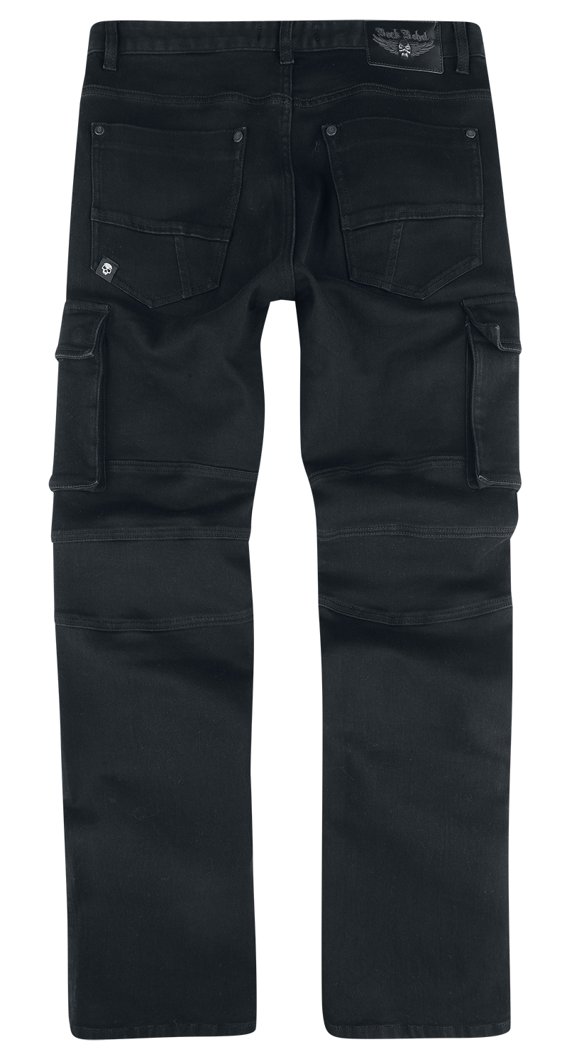 Jean  de Rock Rebel by EMP - Johnny - W30L32 à W34L34 - pour Homme - noir - Rock Rebel by EMP - View 2