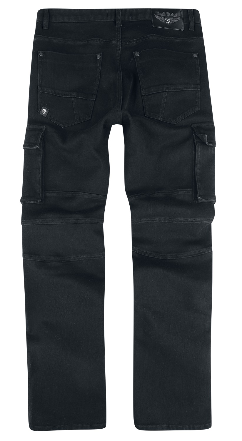 Jean  de Rock Rebel by EMP - Johnny - W30L32 à W34L34 - pour Homme - noir - Rock Rebel by EMP - View 2