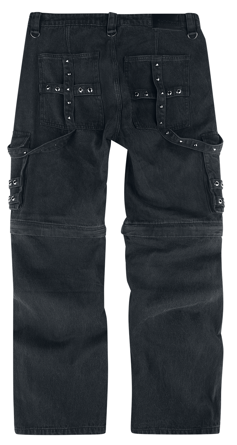 Jean  de Gothicana by EMP - Jetarel - W32L34 à W34L34 - pour Homme - noir - Gothicana by EMP - View 2