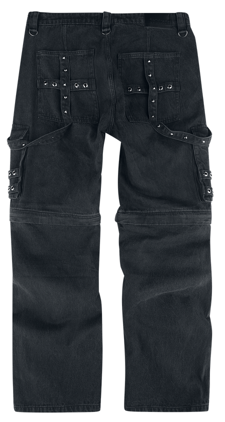 Jean  de Gothicana by EMP - Jetarel - W32L34 à W34L34 - pour Homme - noir - Gothicana by EMP - View 2