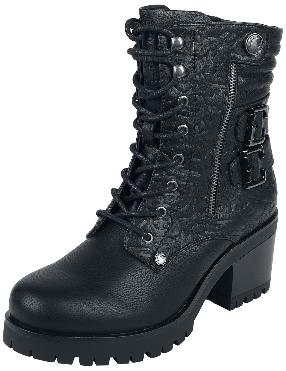 Bottes  de Black Premium by EMP - Lace-Up Boots - EU37 à EU41 - pour Femme - noir - Black Premium by EMP