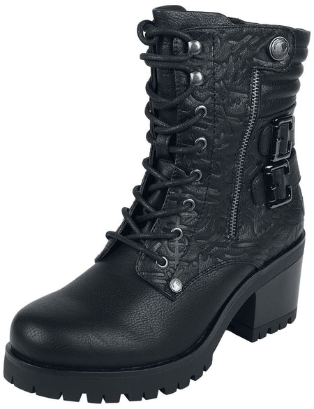 Bottes  de Black Premium by EMP - Lace-Up Boots - EU37 à EU41 - pour Femme - noir - Black Premium by EMP