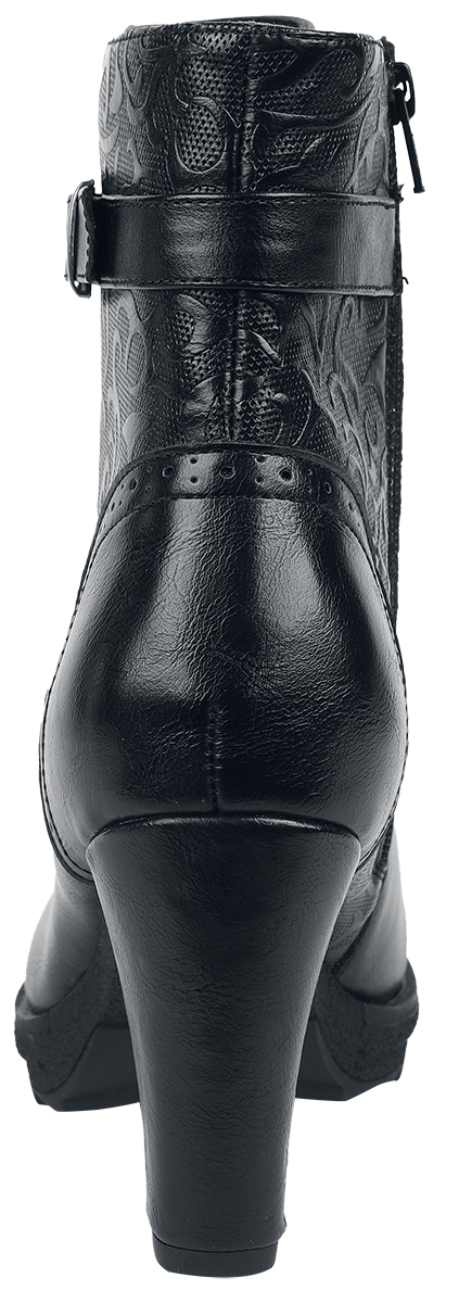 Talons hauts  de Gothicana by EMP - Lace-Up Boots With Ornaments - EU37 à EU41 - pour Femme - noir - Gothicana by EMP - View 2