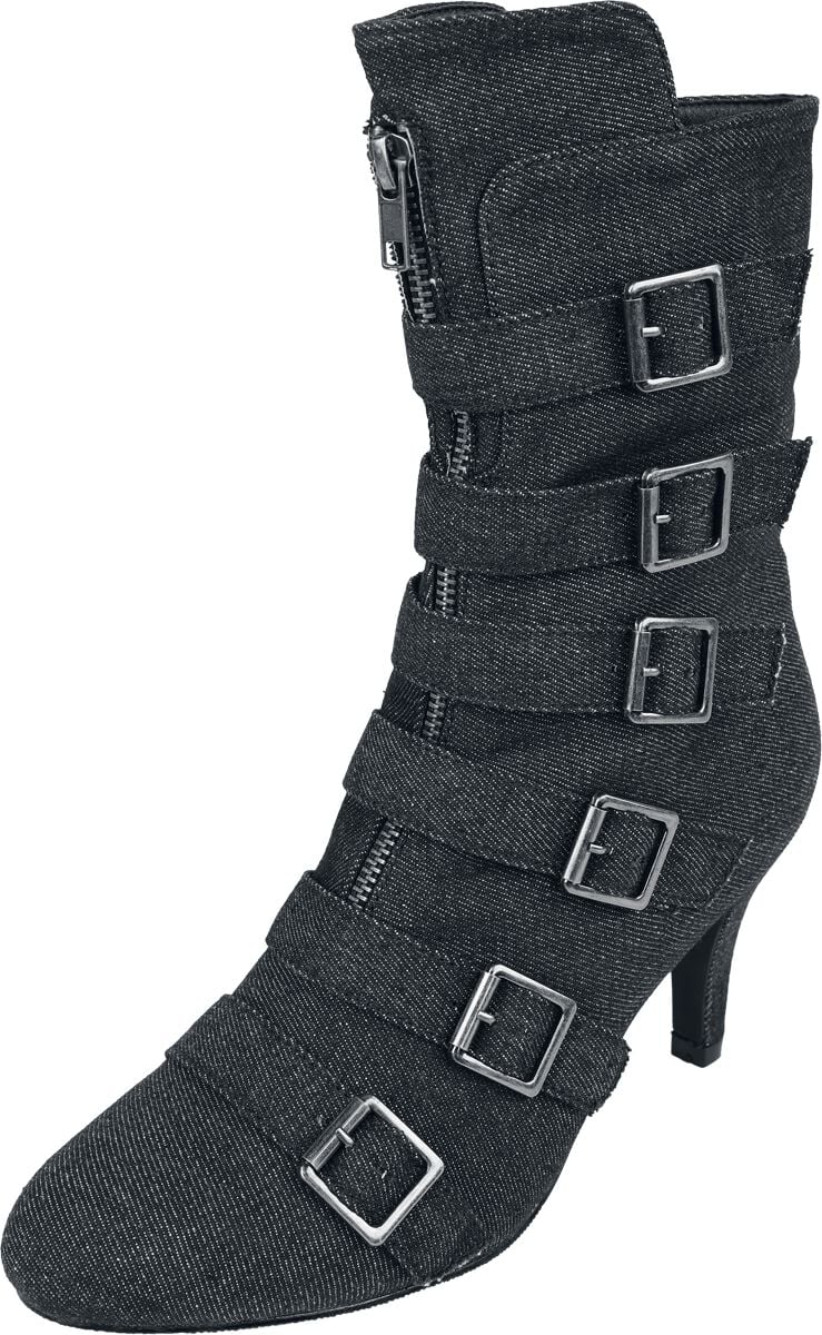 Bottes  de Rock Rebel by EMP - Bottines Jean - EU37 à EU41 - pour Femme - noir - Rock Rebel by EMP