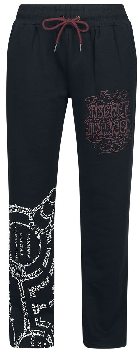 Bas de survêtement  de Harry Potter - La Carte Du Maraudeur - S - pour Femme - noir - Harry Potter