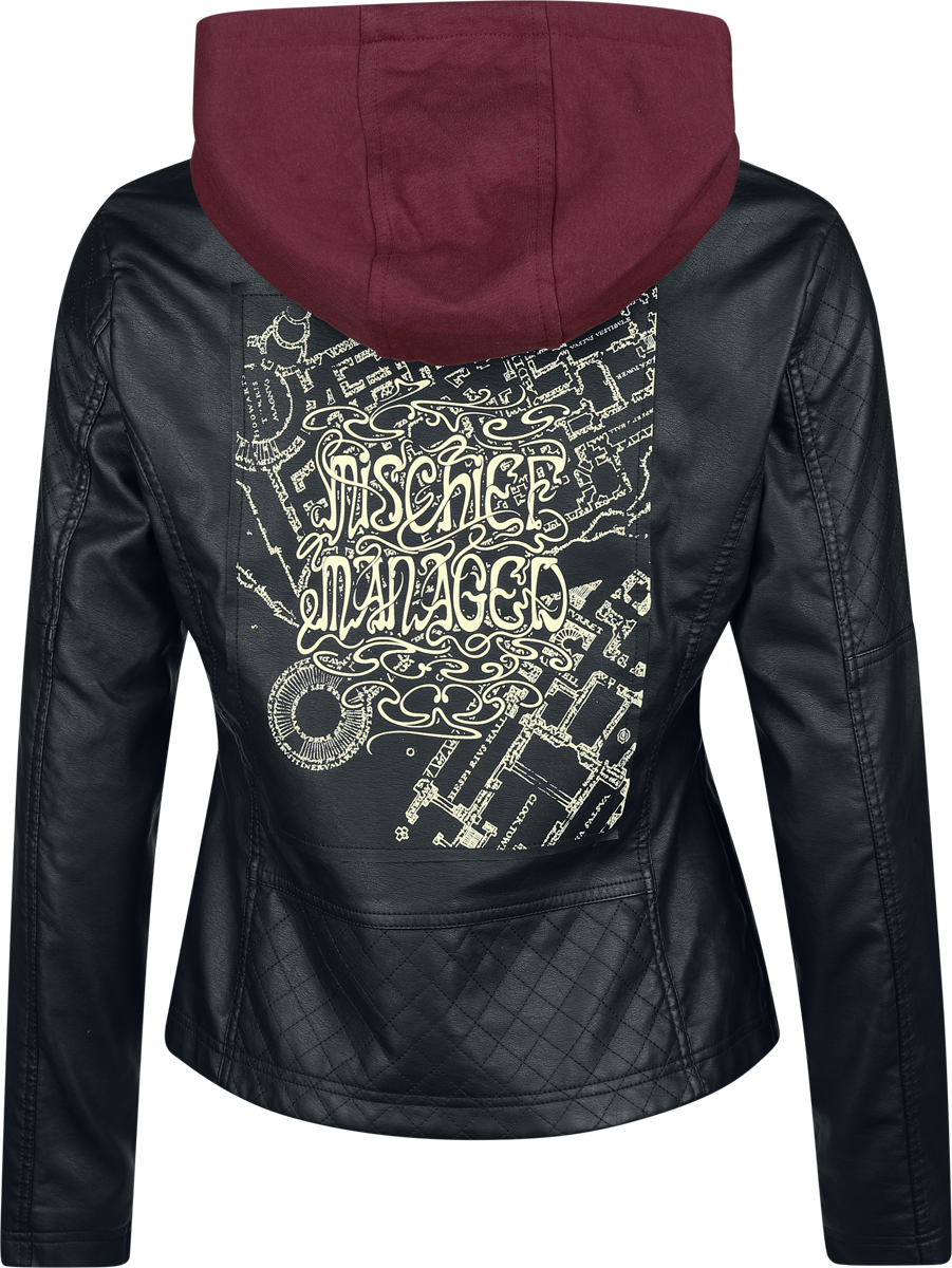 Veste en imitation cuir  de Harry Potter - Mischief Managed - S à XXL - pour Femme - noir - Harry Potter - View 2