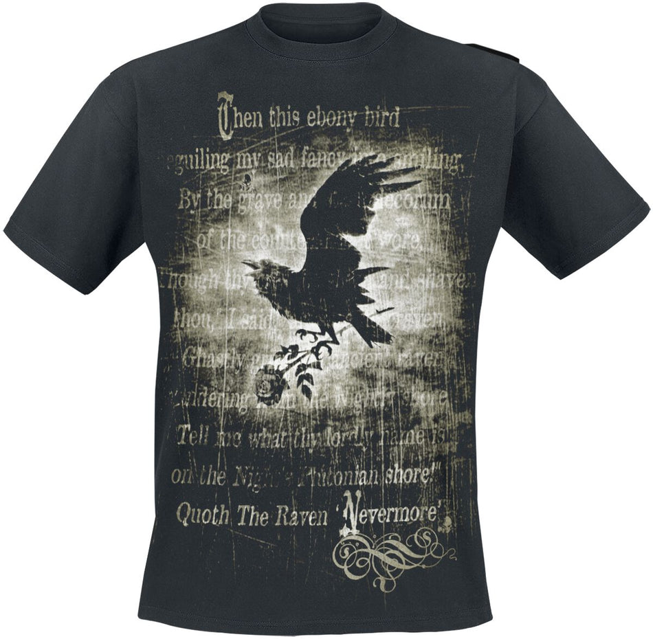 T-Shirt Manches courtes Gothic de Alchemy England - Nevermore - S à 4XL - pour Homme - noir - Alchemy England