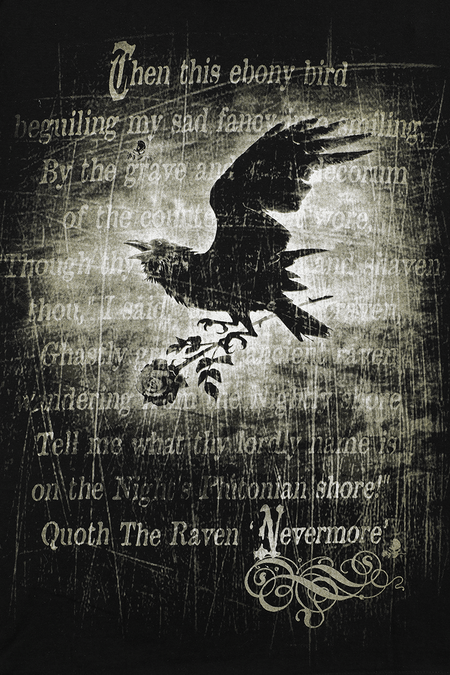 T-Shirt Manches courtes Gothic de Alchemy England - Nevermore - S à 4XL - pour Homme - noir - Alchemy England - View 2