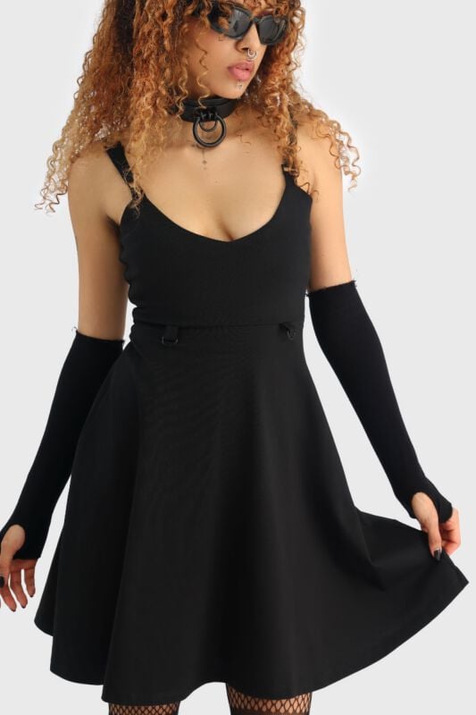 Robe courte Gothic de KIHILIST by KILLSTAR - Obscurita Mini Dress - XS à XXL - pour Femme - noir - KIHILIST by KILLSTAR