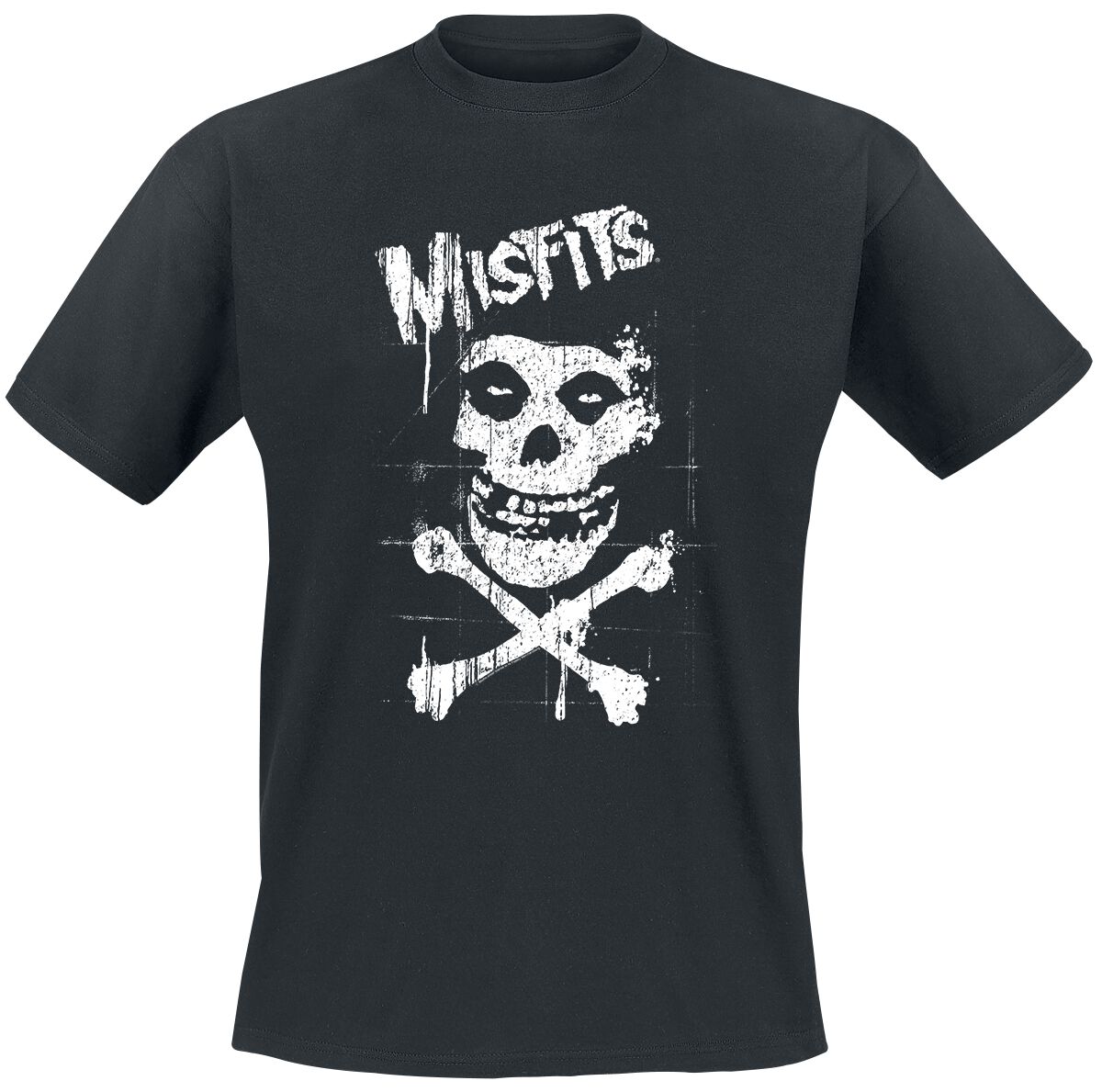 T-Shirt Manches courtes  de Misfits - Bones - S à XXL - pour Homme - noir - Misfits