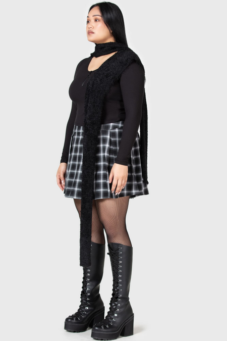 T-shirt manches longues Gothic de KIHILIST by KILLSTAR - Lune Sting Ribbed Top - M à XXL - pour Femme - noir - KIHILIST by KILLSTAR - View 2