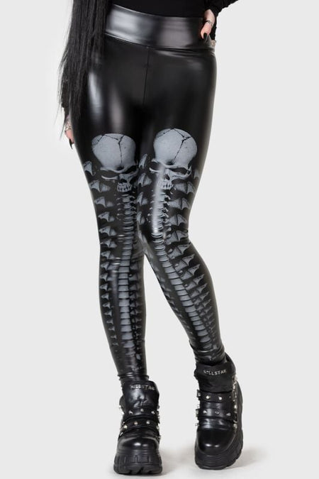 Legging Gothic de KIHILIST by KILLSTAR - Solaria Leggings - XS à 4XL - pour Femme - noir - KIHILIST by KILLSTAR
