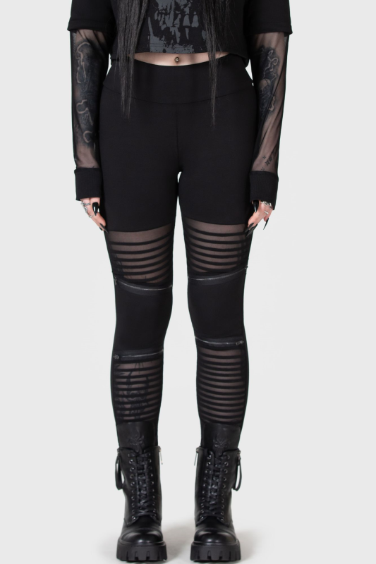 Legging Gothic de KIHILIST by KILLSTAR - Clara's Trap Leggings - XS à XXL - pour Femme - noir - KIHILIST by KILLSTAR - View 2