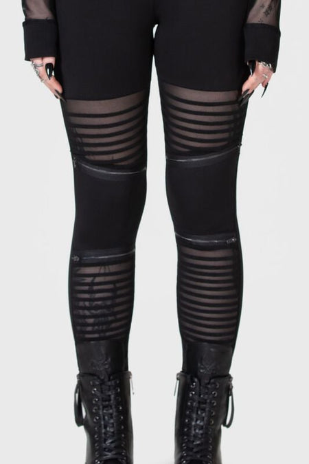 Legging Gothic de KIHILIST by KILLSTAR - Clara's Trap Leggings - XS à XXL - pour Femme - noir - KIHILIST by KILLSTAR