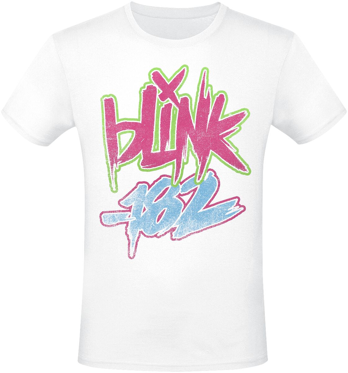 T-Shirt Manches courtes  de Blink-182 - Text - S à 3XL - pour Homme - blanc - Blink-182