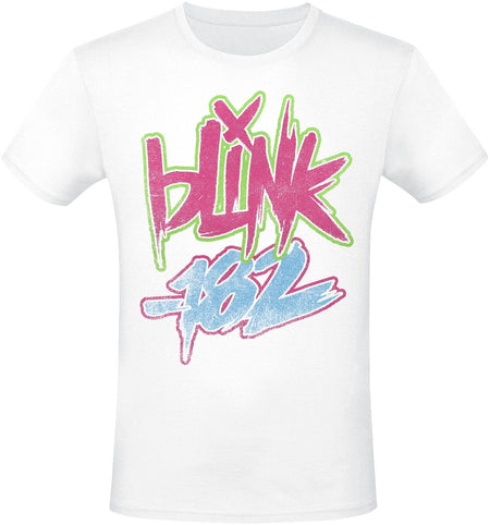 T-Shirt Manches courtes  de Blink-182 - Text - S à 3XL - pour Homme - blanc - Blink-182
