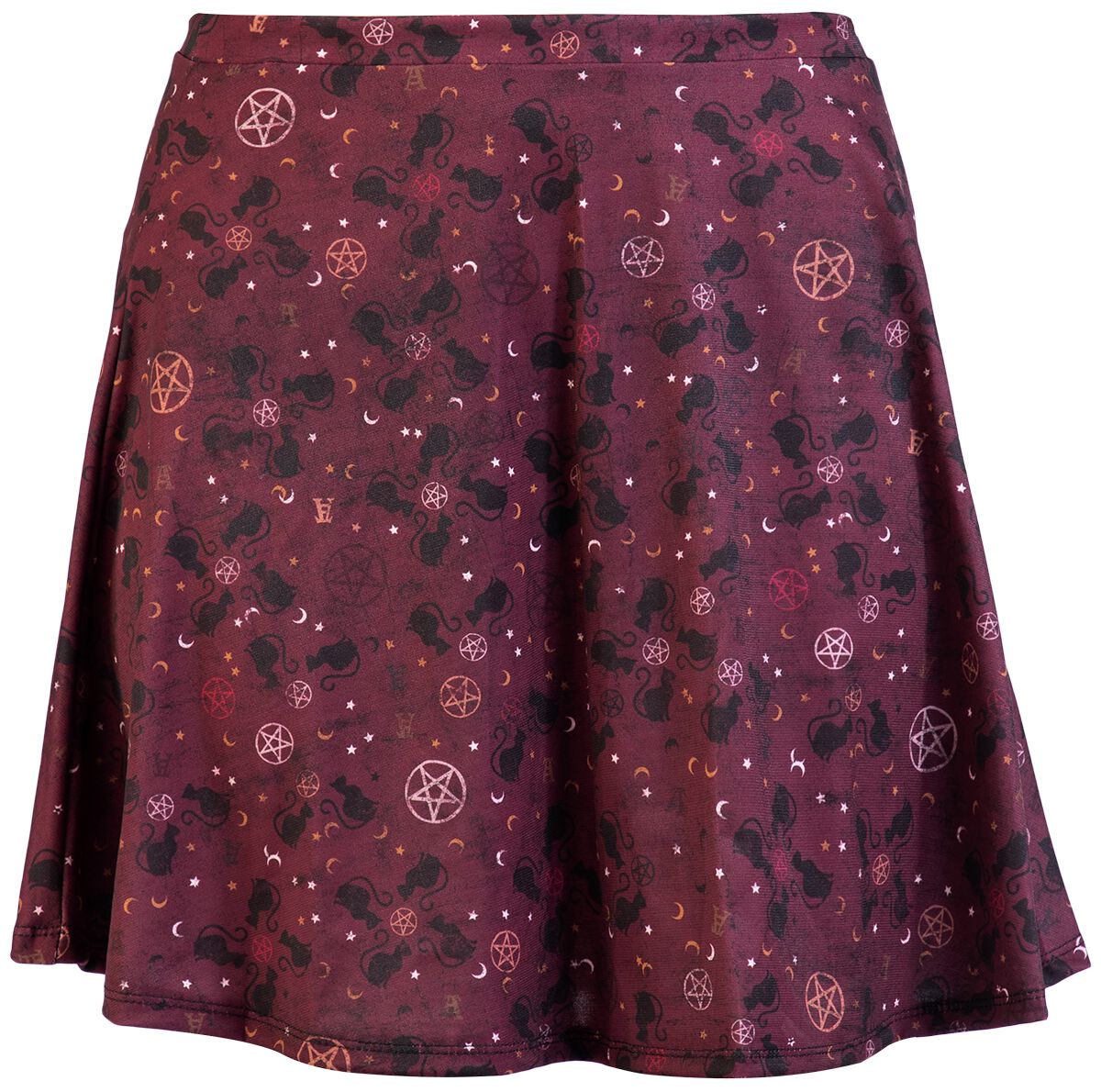 Jupe courte Gothic de Alchemy England - Cats - S à M - pour Femme - lilas - Alchemy England