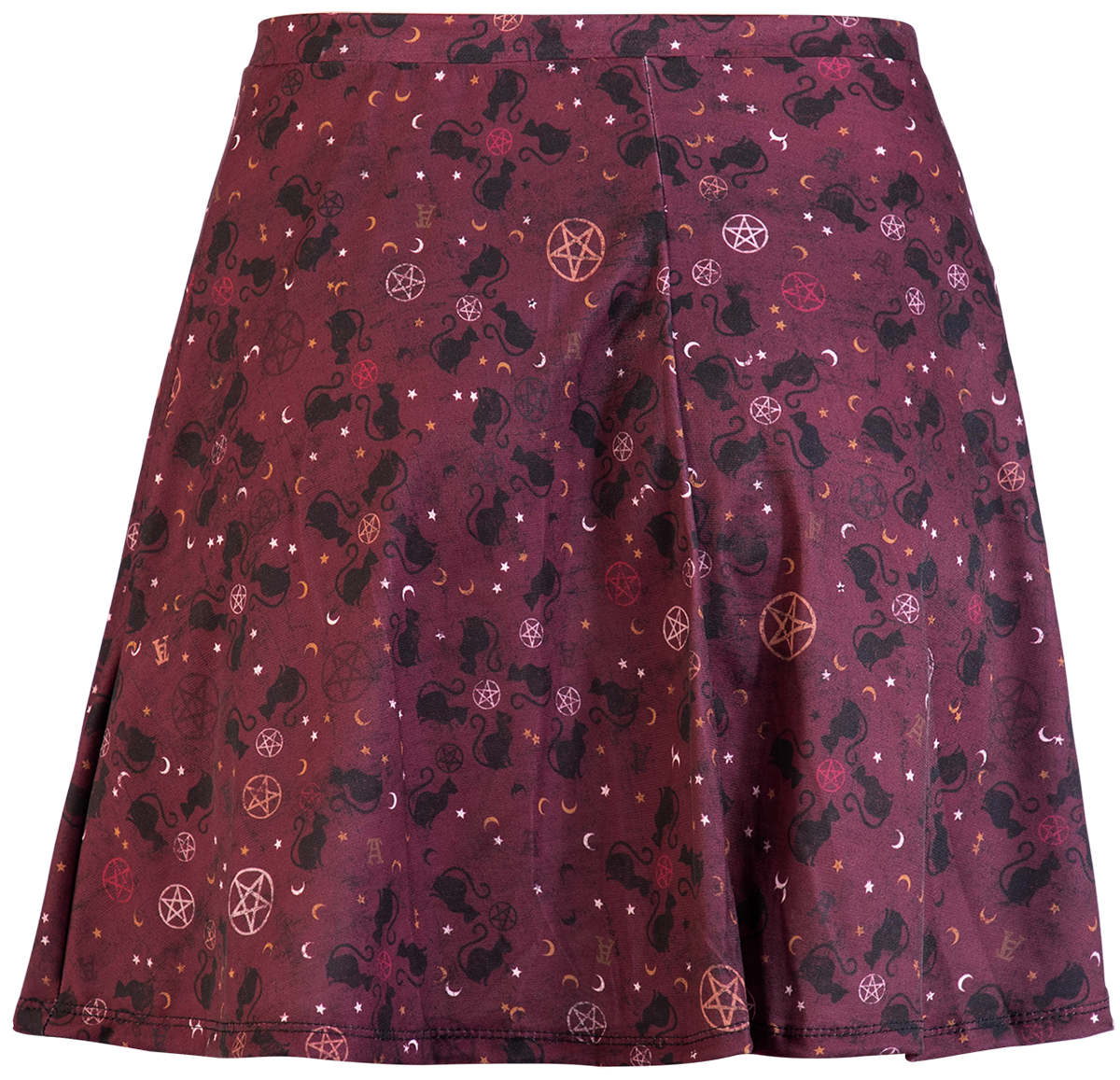 Jupe courte Gothic de Alchemy England - Cats - S à M - pour Femme - lilas - Alchemy England - View 2