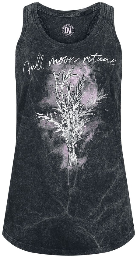 Top  de Outer Vision - Full Moon Ritual - M - pour Femme - gris - Outer Vision