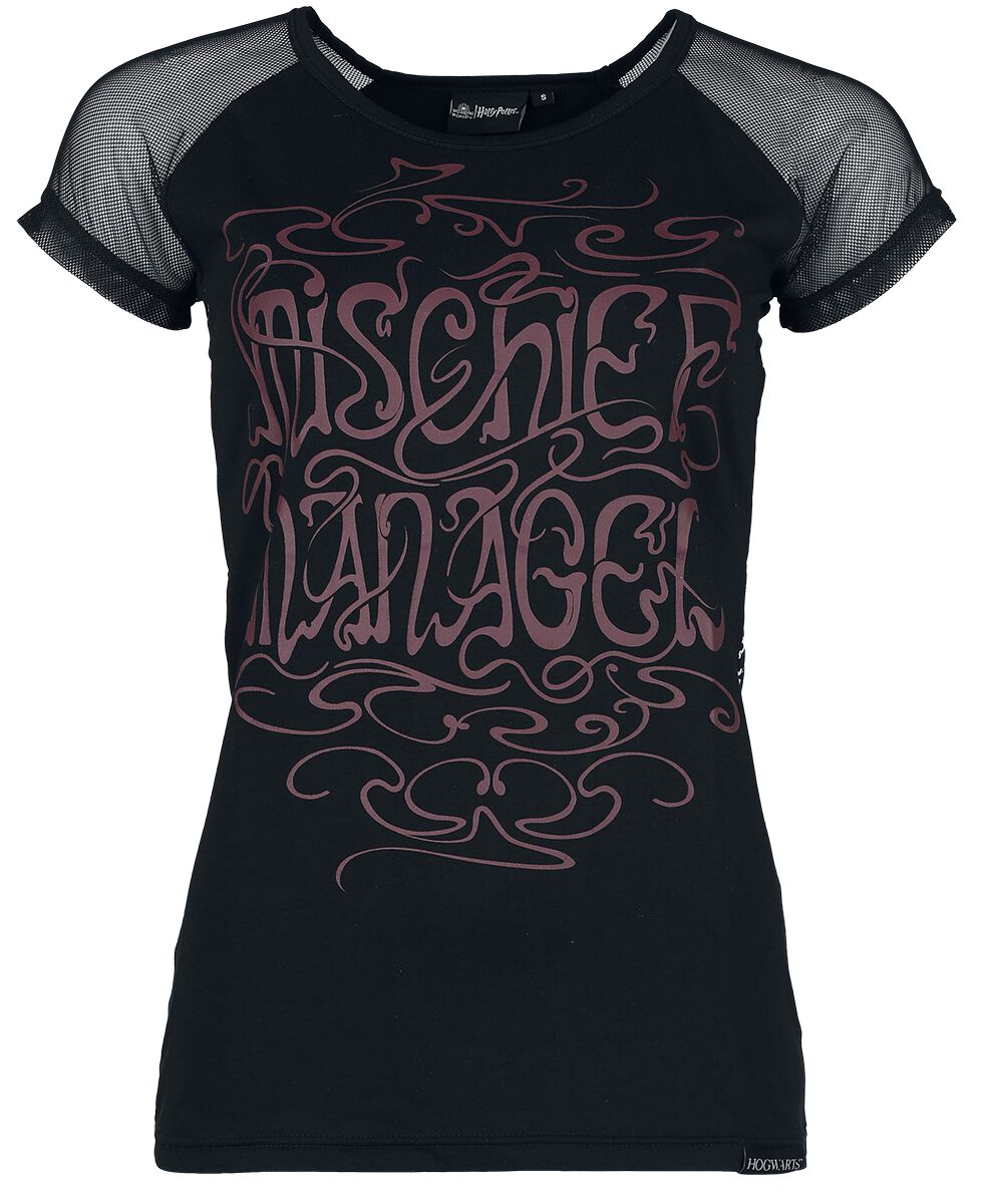 T-Shirt Manches courtes  de Harry Potter - Mischief Managed - M à XXL - pour Femme - noir - Harry Potter
