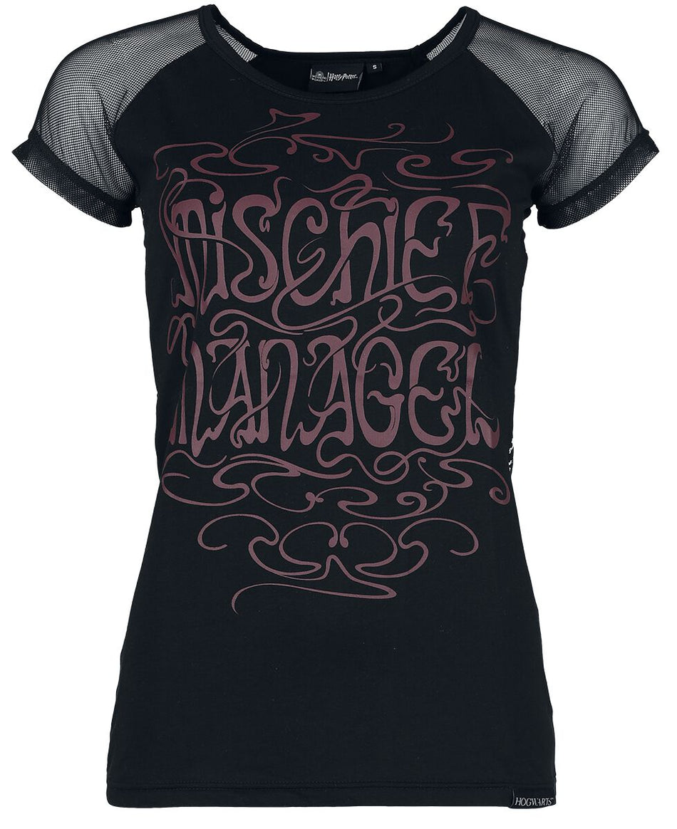 T-Shirt Manches courtes  de Harry Potter - Mischief Managed - M à XXL - pour Femme - noir - Harry Potter