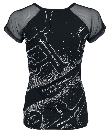 T-Shirt Manches courtes  de Harry Potter - Mischief Managed - M à XXL - pour Femme - noir - Harry Potter - View 2