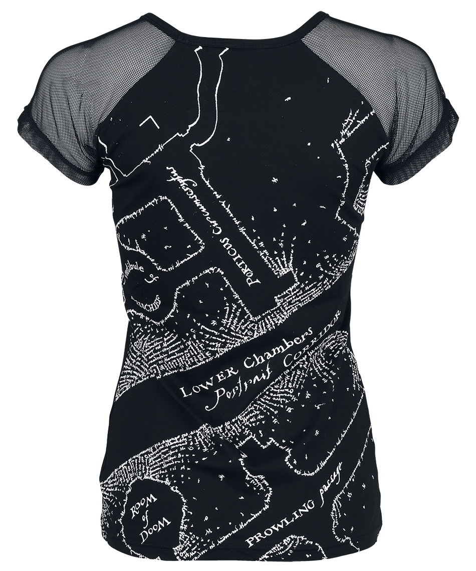 T-Shirt Manches courtes  de Harry Potter - Mischief Managed - M à XXL - pour Femme - noir - Harry Potter - View 2