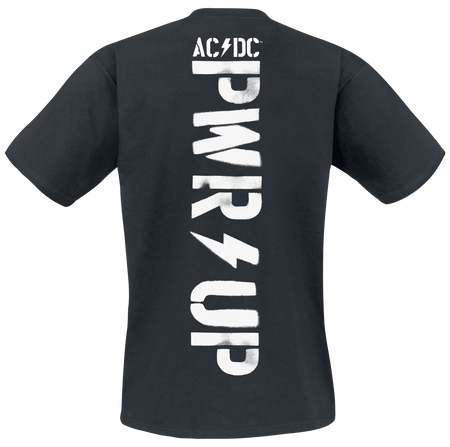 T-Shirt Manches courtes  de AC/DC - PWRDUP Live - S à 5XL - pour Homme - noir - AC/DC - View 2