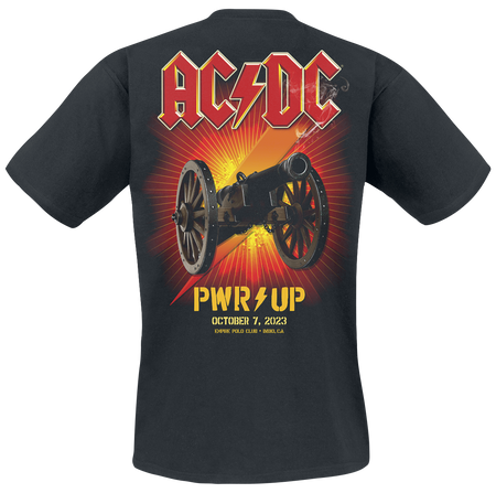 T-Shirt Manches courtes  de AC/DC - PWRUP Power Trip Live - S à 5XL - pour Homme - noir - AC/DC - View 2
