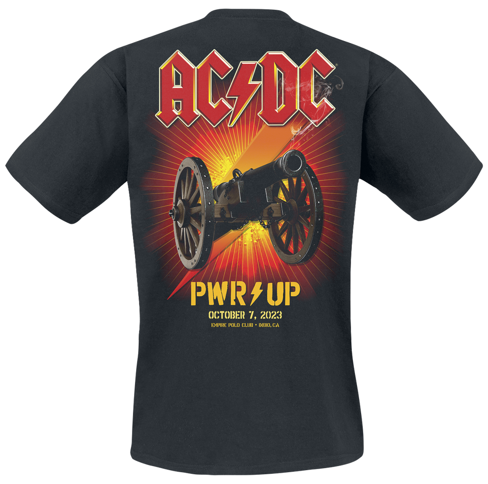 T-Shirt Manches courtes  de AC/DC - PWRUP Power Trip Live - S à 5XL - pour Homme - noir - AC/DC - View 2