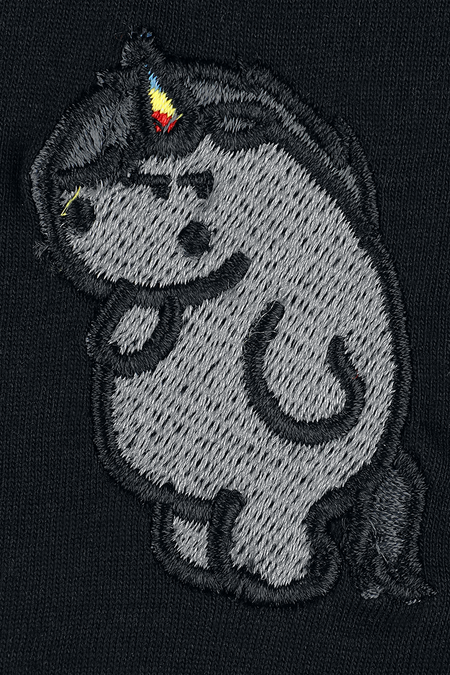 Débardeur Unicorn de Chubby Unicorn - Grummeleinhorn - S à XXL - pour Femme - noir - Chubby Unicorn - View 2