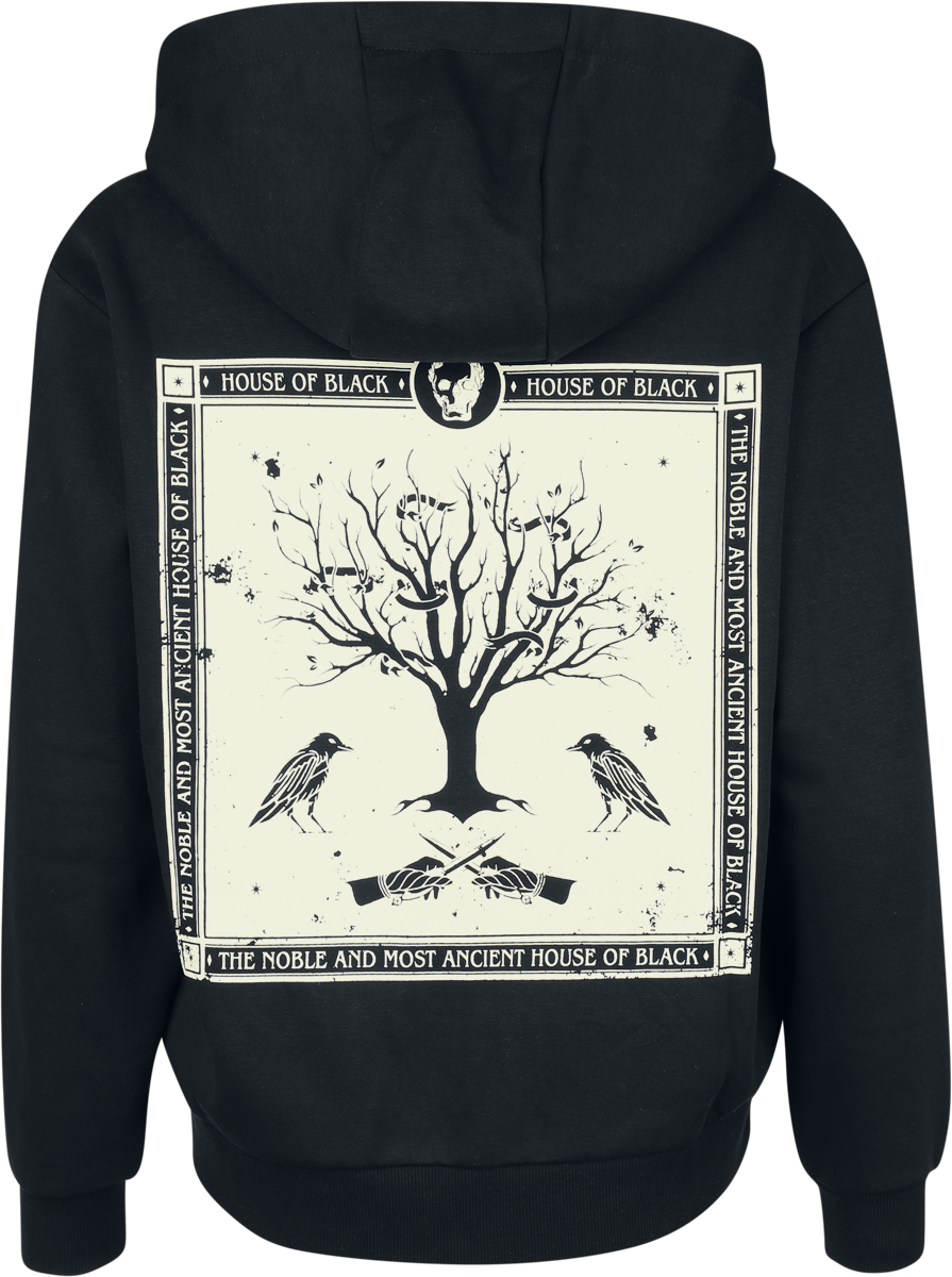 Sweat-shirt à capuche  de Harry Potter - House Of Black - S à XL - pour Femme - noir - Harry Potter - View 2