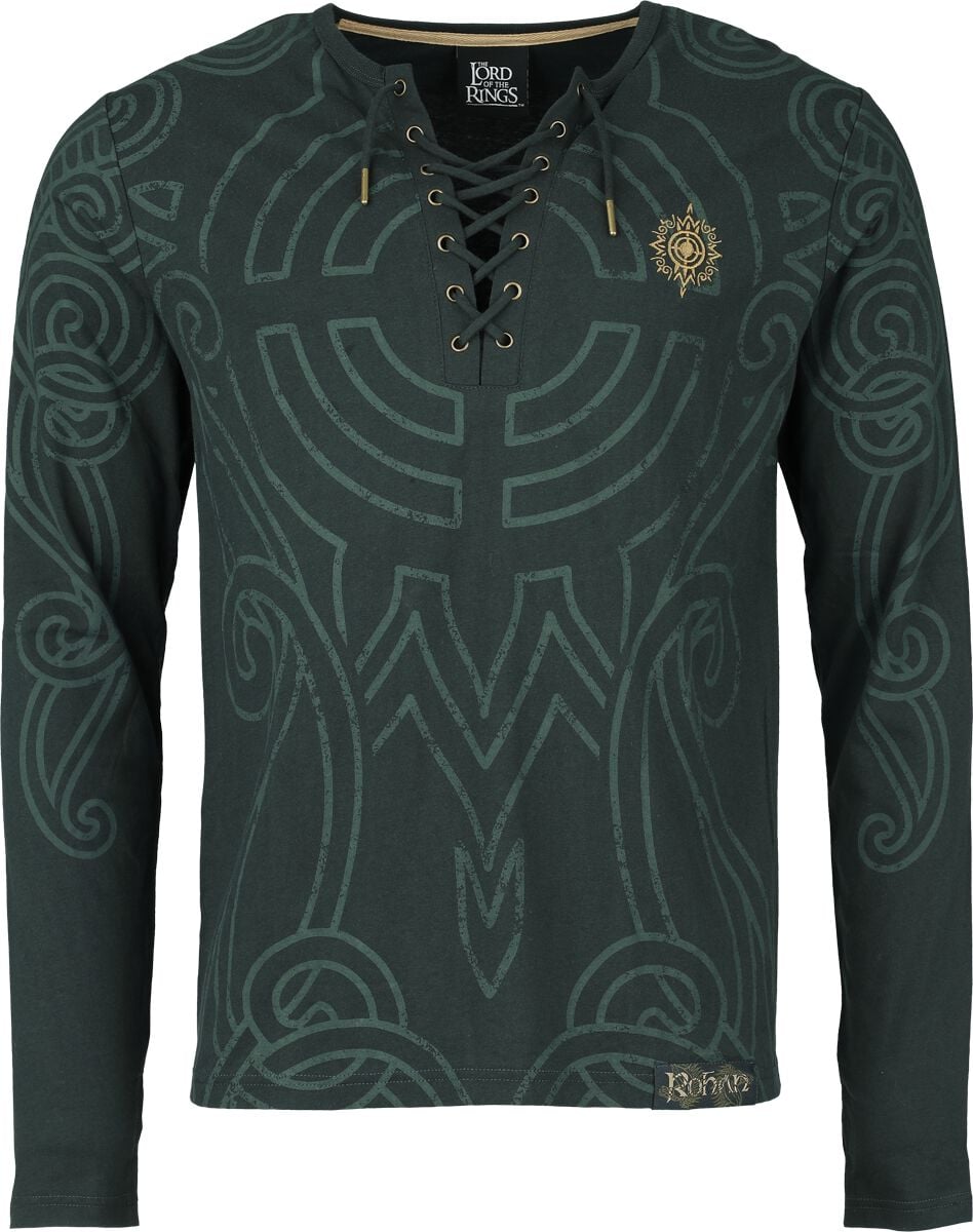 T-shirt manches longues  de Le Seigneur Des Anneaux - Rohirrim - S à XXL - pour Homme - vert - Le Seigneur Des Anneaux